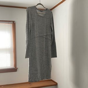 Express Large NWT Light Grey Sweat Dress